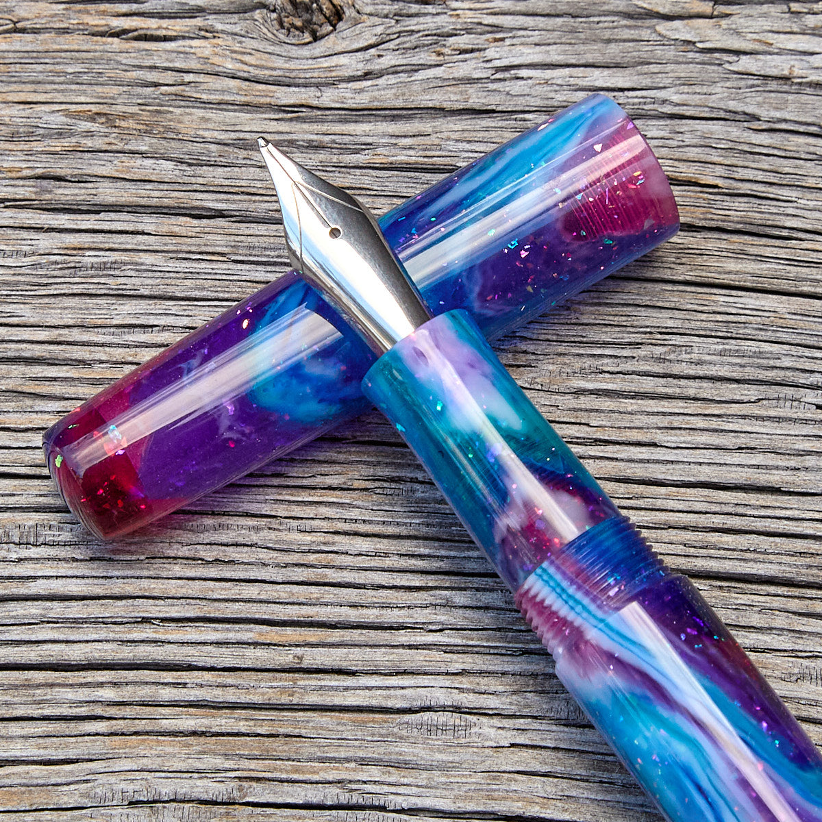 ! "Blue Nebula" Fountain Pen