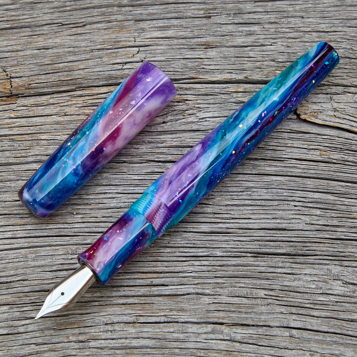 ! "Blue Nebula" Fountain Pen