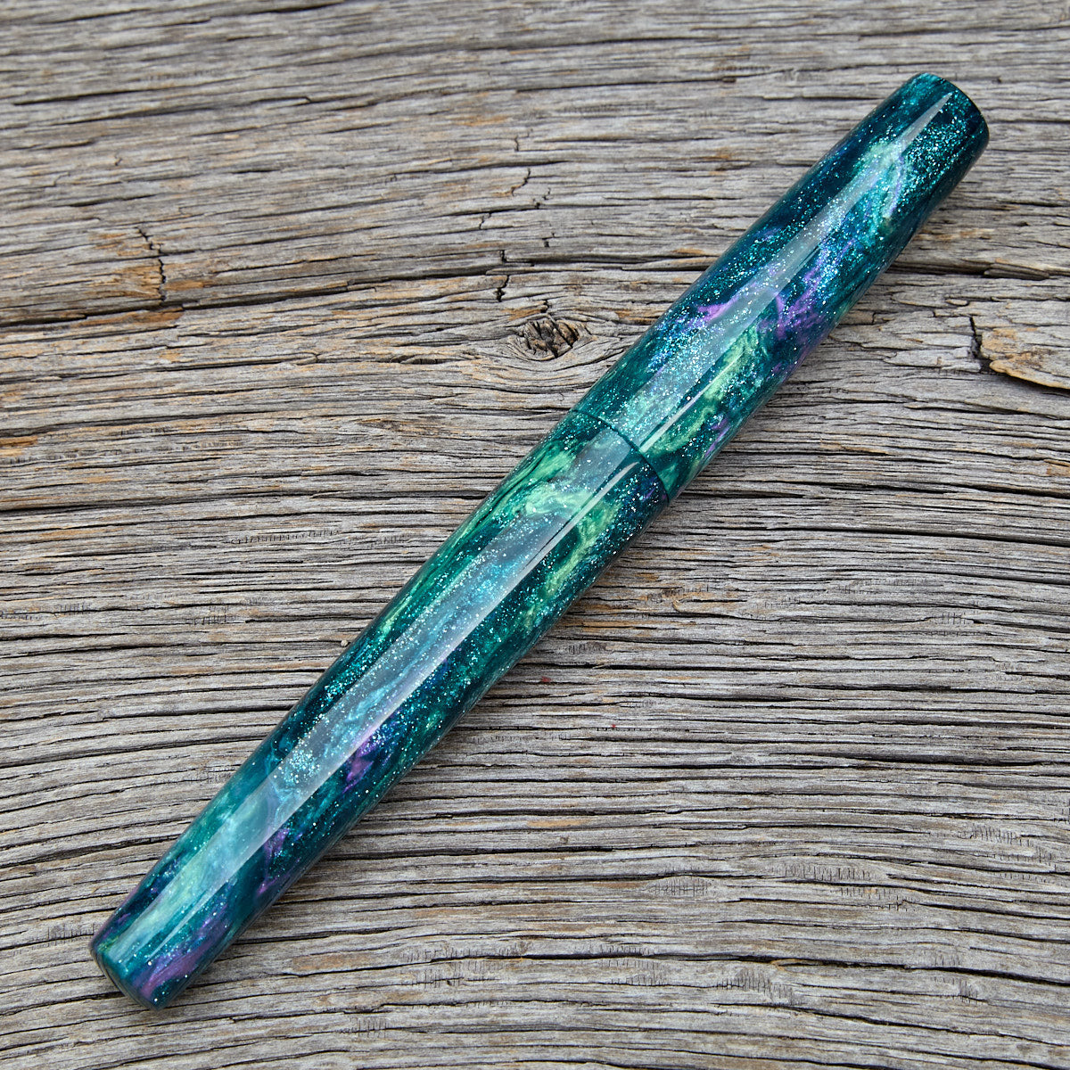 ! "Dark Teal Abalone XTR" Fountain Pen