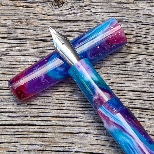! "Blue Nebula" Fountain Pen