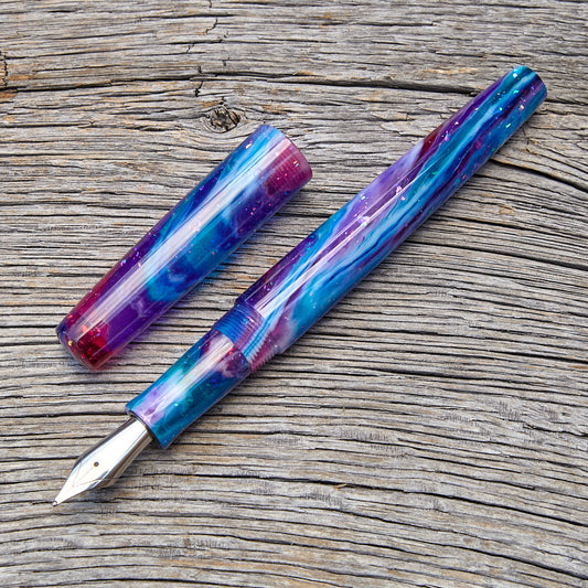 ! "Blue Nebula" Fountain Pen