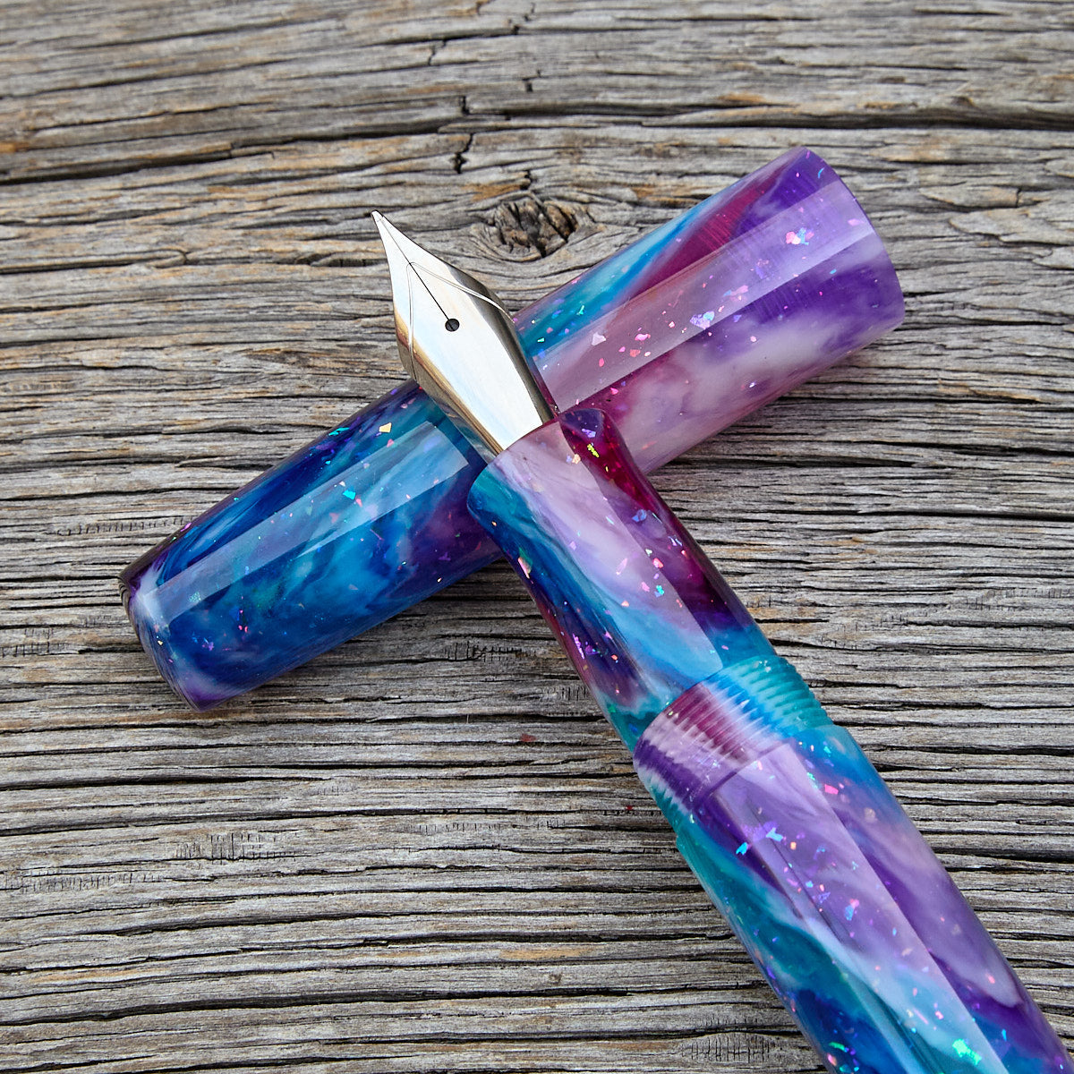 ! "Blue Nebula" Fountain Pen