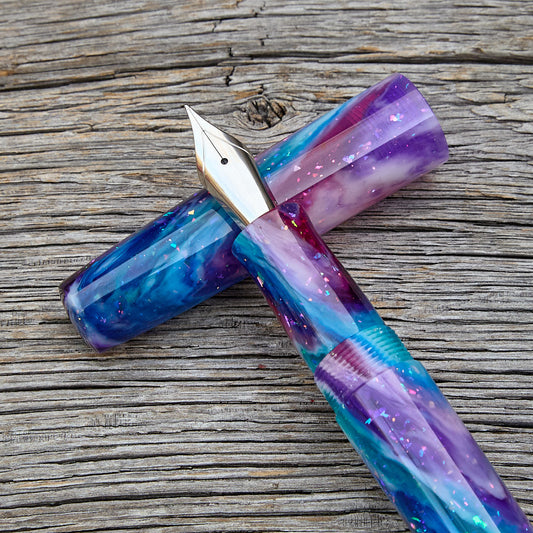 ! "Blue Nebula" Fountain Pen